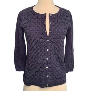 Boden Purple Women's Cardigan Sweater